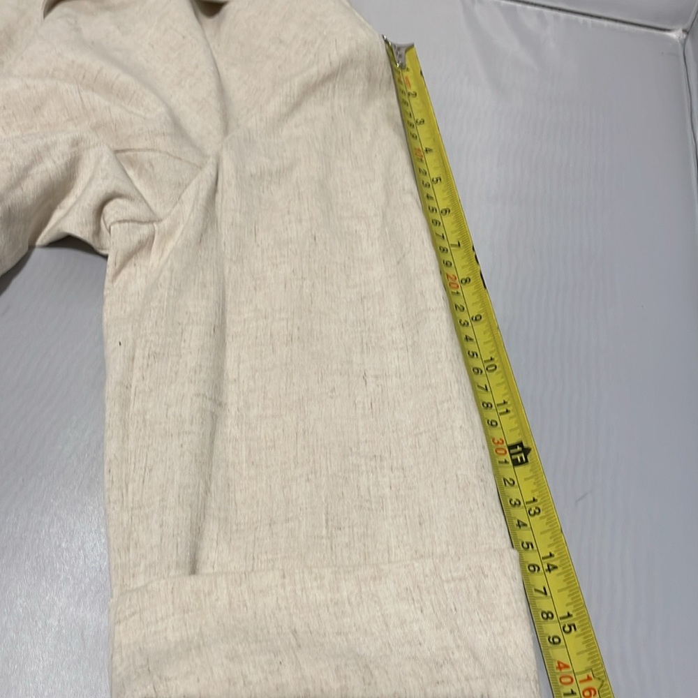 Ladies Plus Ivory Size Top Button Up By Sag Harbor Stretch Size 14 - Picture 14 of 15